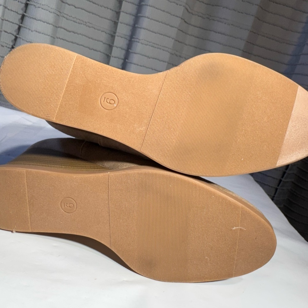 New Universal Thread Tan Suede Wedge Ankle Boots – Women’s Size 9 - Picture 6 of 9